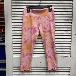 Justice Pink / Orange Tie Dye Capri Leggings 14/16